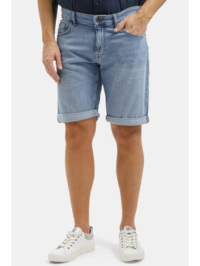 Cross Jeans Cross Jeans Szorty jeansowe A 565-300 Niebieski Regular Fit