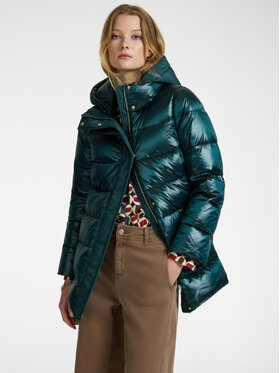 Elena Mirò Elena Mirò Kurtka puchowa F887P000125N035 Zielony A-Line Fit