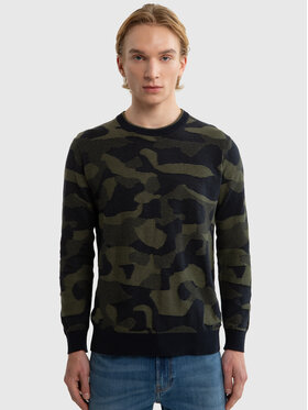 BIG STAR BIG STAR Sweter ORDI Kolorowy Comfort Fit