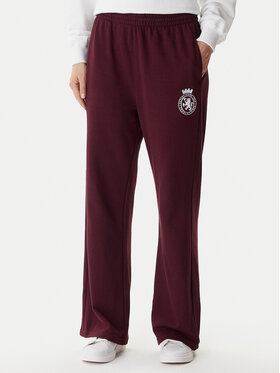 Tommy Hilfiger Tommy Hilfiger Παντελόνι φόρμας UW0UW06081 Μπορντό Wide Leg
