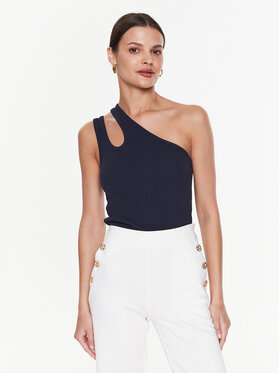 Remain Remain Felső Ribbed Jersey RM2215 Sötétkék Slim Fit