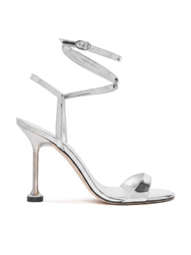 Stuart Weitzman Stuart Weitzman Sandale Naudistini Wrap 100 SM911 Argintiu