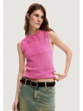 Desigual Desigual Φανέλα TS_ROMA Ροζ Casual Fit