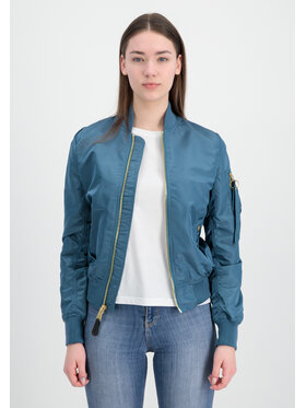 Alpha Industries Alpha Industries Kurtka bomber MA-1 VF Light Bomber Jacket Women Błękitny Slim Fit