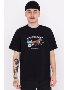 Kamuflage Kamuflage T-Shirt Riders Club Czarny Relaxed Fit