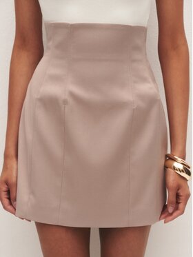 Le Collet Le Collet Spódnica ołówkowa CHARLOTTE Różowy jasny Slim Fit
