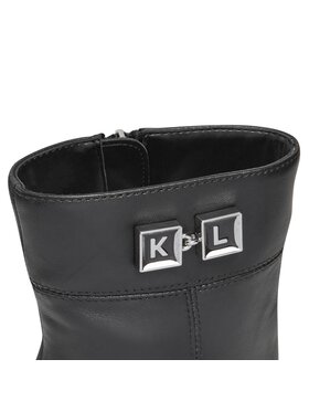 KARL LAGERFELD Čizme KL31760 Crna