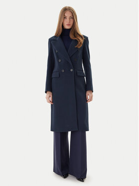 Maryley Maryley Płaszcz przejściowy 25IB807/01BL Granatowy Regular Fit