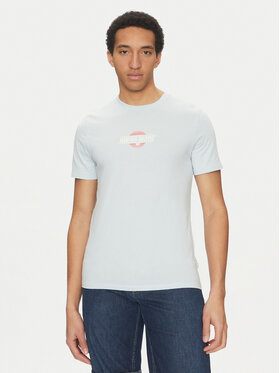 Guess Jeans Guess Jeans Marškinėliai M5GI23 K8HM0 Mėlyna Slim Fit