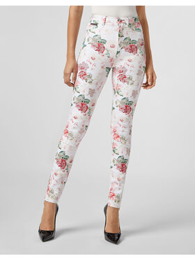 PHILIPP PLEIN PHILIPP PLEIN Jeansy 30902 Bílá Slim Fit