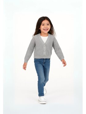 MINOTI MINOTI Kardigan 12CARDIGAN 6 Szary Regular Fit