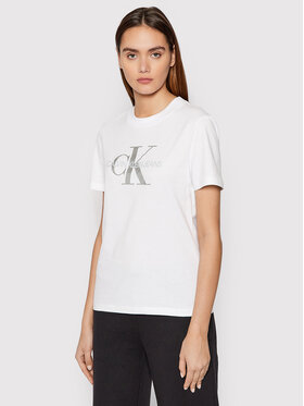 Calvin Klein Jeans Calvin Klein Jeans T-Shirt J20J216808 Weiß Regular Fit
