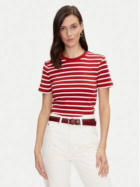 Tommy Hilfiger Tommy Hilfiger Majica New Cody WW0WW40587 Rdeča Slim Fit