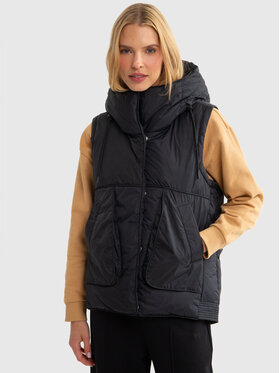 BIG STAR BIG STAR Bezrękawnik BRITTNEY_906_130 Czarny Classic Fit