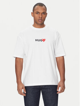 HUGO HUGO T-krekls Dewdam 50530557 Balts Relaxed Fit
