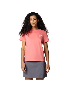 Columbia Columbia T-Shirt Columbia Rolling Bend Graphic SS Tee Różowy Regular Fit