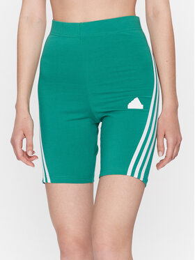 adidas adidas Pantaloncini sportivi Future Icons 3-Stripes Bike Shorts IC0528 Verde Slim Fit