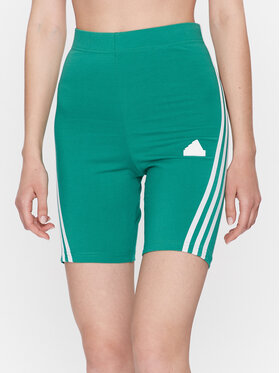 adidas adidas Športne kratke hlače Future Icons 3-Stripes Bike Shorts IC0528 Zelena Slim Fit