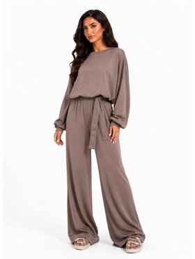Agatha Studio Agatha Studio Dres A26SS-KA-K26 Brązowy Oversize