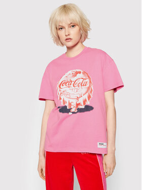 Local Heroes Local Heroes T-Shirt COCA-COLA Bottle Cup LHCCT001 Różowy Oversize