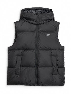4F 4F Kamizelka NATURAL (DOWN) WARMTH Czarny Oversize