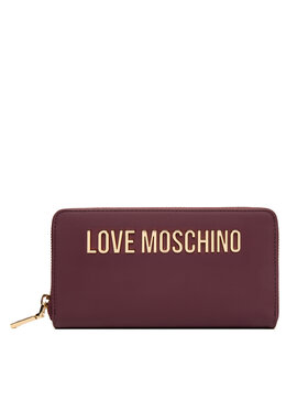 LOVE MOSCHINO LOVE MOSCHINO Duży Portfel Damski JC5611PP1NKD0552 Bordowy
