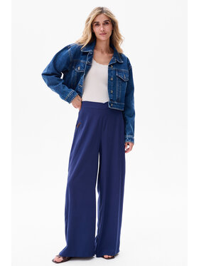 blue shadow blue shadow Spodnie damskie Queen Niebieski Regular Fit