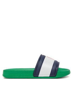 Tommy Hilfiger Tommy Hilfiger Klapki T3X0-33915-1172 Zielony