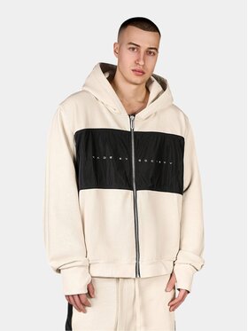 MADE BY SOCIETY MADE BY SOCIETY Kurtka anorak Hanorac Texture Block Zip - H17132 Beżowy Basic Fit