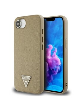 Guess Guess Etui na telefon Apple iPhone 16e Brązowy