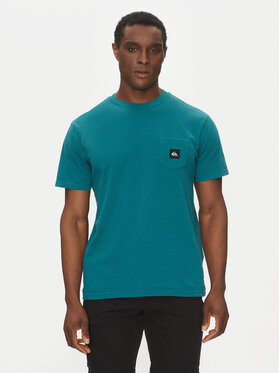 Quiksilver Quiksilver T-shirt EQYZT08035 Tirkizna Regular Fit