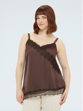 Fiorella Rubino Fiorella Rubino Top D004T000262N022 Brązowy Regular Fit