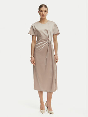 Rinascimento Rinascimento Coctailkleid CFC0127457003 Beige Regular Fit