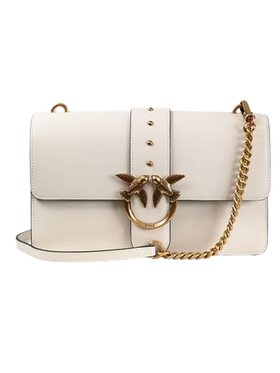 PINKO PINKO Σάκος Love one classic vitello seta Μπεζ