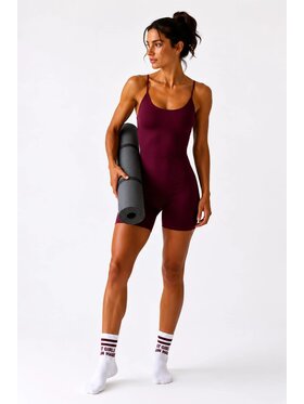 MANDRAGORA MANDRAGORA Body WU&S Bordowy Ahletic Fit