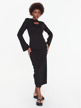 Gestuz Gestuz Každodenné šaty Anka 10906826 Čierna Slim Fit