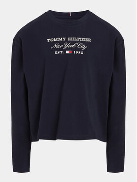 Tommy Hilfiger Bluza KG0KG07643 M Mornarsko Modra Regular Fit