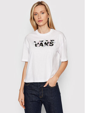 Vans Vans T-Shirt VN0A5LCN Biały Relaxed Fit