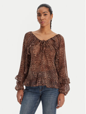Morgan Morgan Blusa 261-OWAY.F Marrone Relaxed Fit