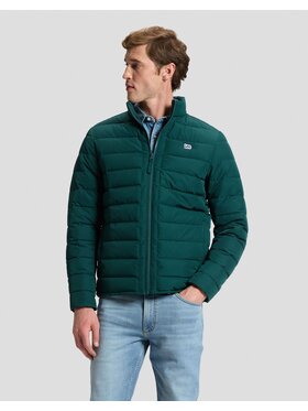 Lee Lee Kurtka puchowa STAND COLLAR PUFFER Zielony Regular Fit