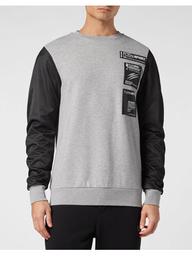 Plein Sport Plein Sport Longsleeve 13091 Szary Regular Fit