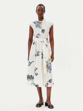 Marella Marella Vestito chemisier Pier 2513221372200 Bianco Regular Fit