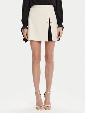 Elisabetta Franchi Elisabetta Franchi Minirock GO-079-51E2 Écru Regular Fit