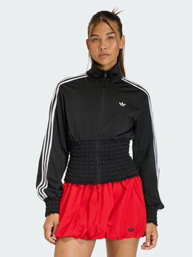 adidas adidas Bluza SMOCKED FIREBIRD Czarny Regular Fit