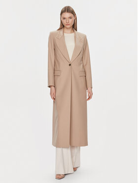 IVY OAK IVY OAK Vilnonis paltas Jil Sue IO119088 Smėlio Regular Fit