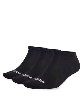 adidas adidas Κάλτσες σοσόνια Unisex Thin Linear Low-Cut Socks 3 Pairs IC1299 Μαύρο