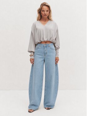 Le Collet Le Collet Jeansy LOR Niebieski jasny Wide Leg