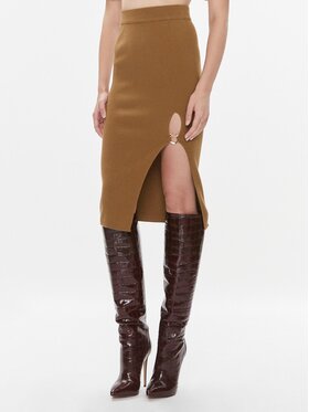 Pinko Pinko Midi sukňa Siamese 101844 A15S Hnedá Slim Fit