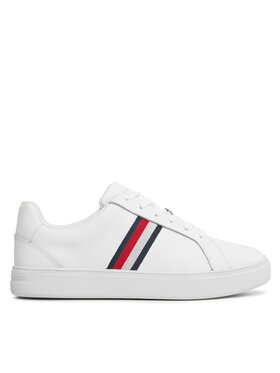 Tommy Hilfiger Tommy Hilfiger Sneakers Essential Court Sneaker Stripes FW0FW07779 Bianco