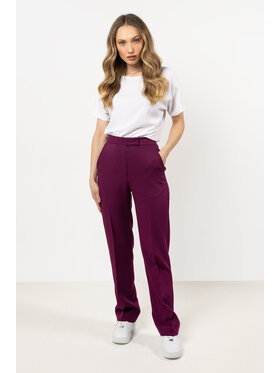 Awama Awama Spodnie damskie A713 Fioletowy Basic Fit